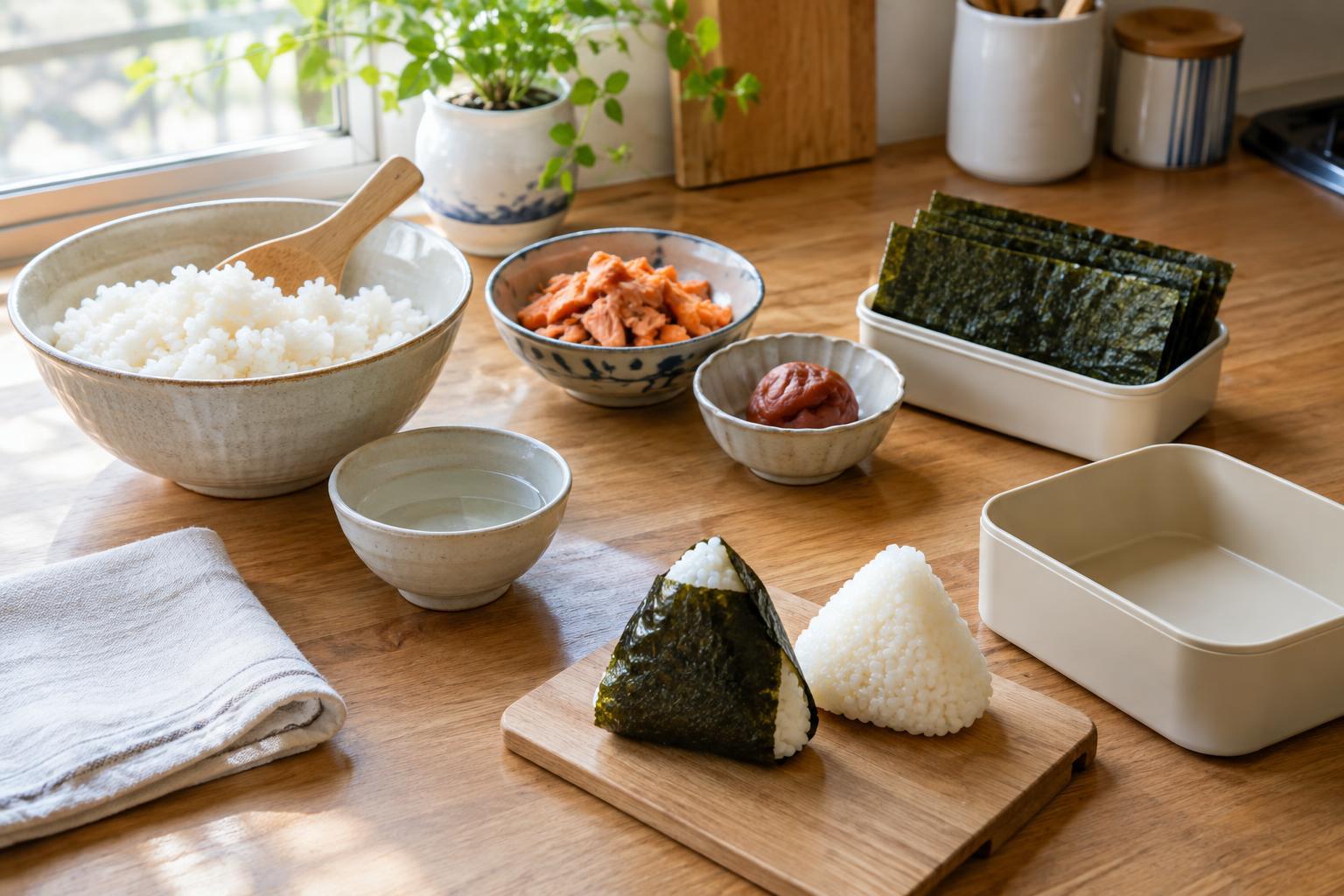 Prep Onigiri Components Ahead, Then Assemble Them When You Need Them