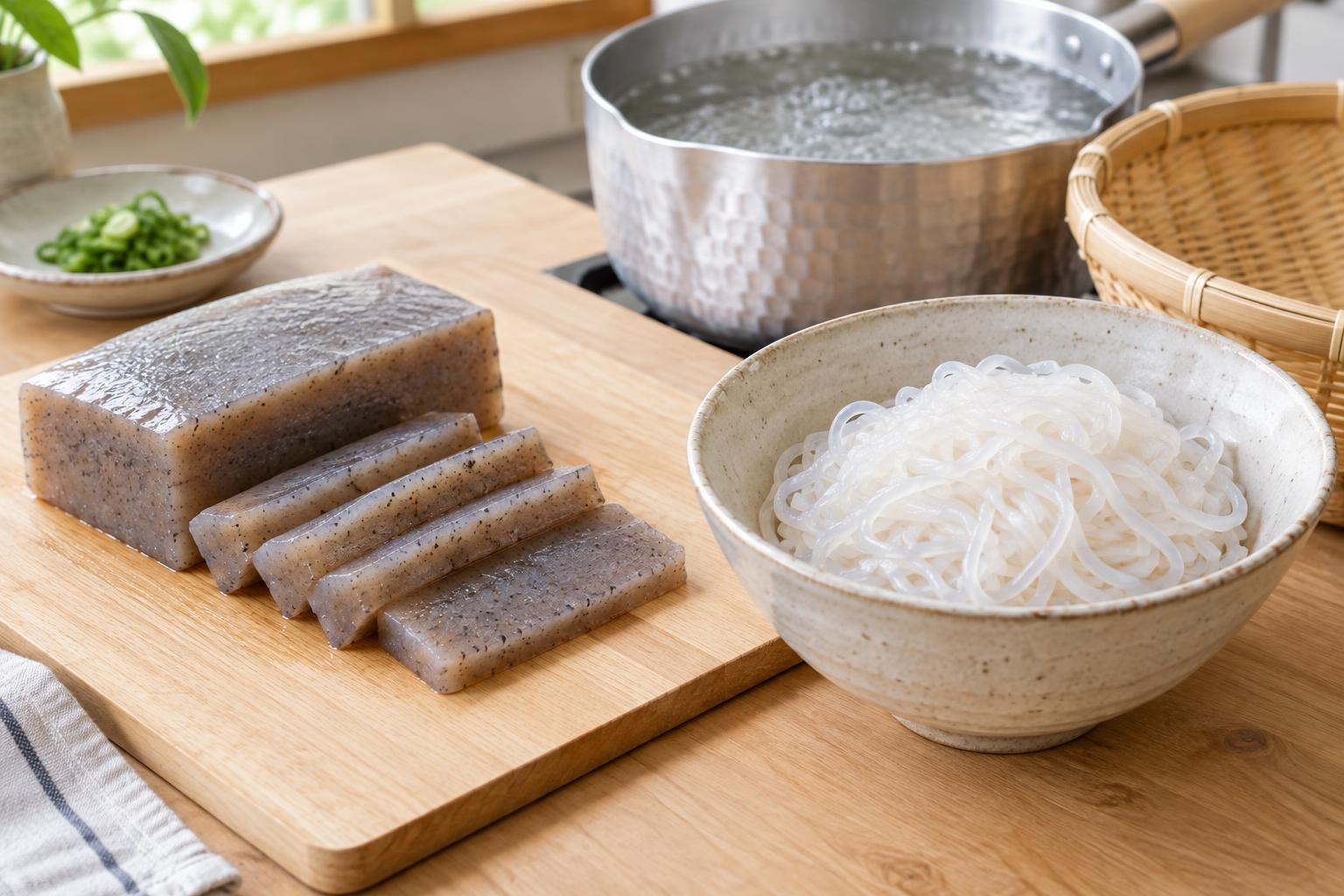 Konnyaku and Shirataki: What They Are and How to Prepare Them