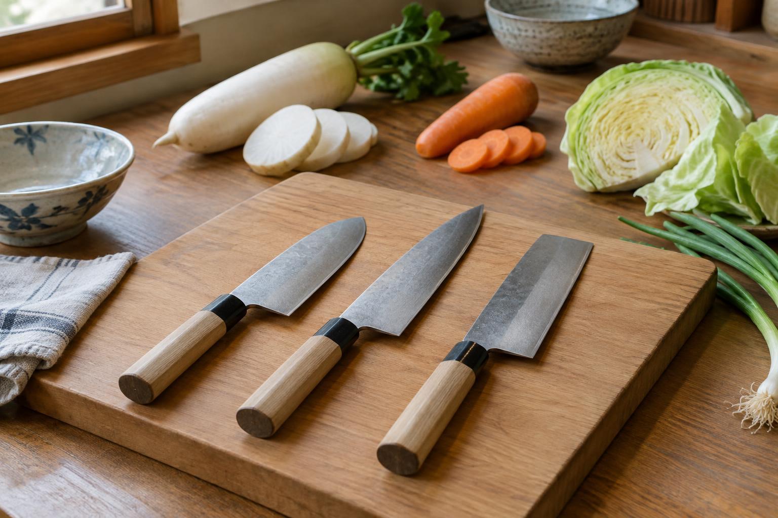 Santoku, Gyuto, and Nakiri Knives: Which Belongs in a Home Kitchen?