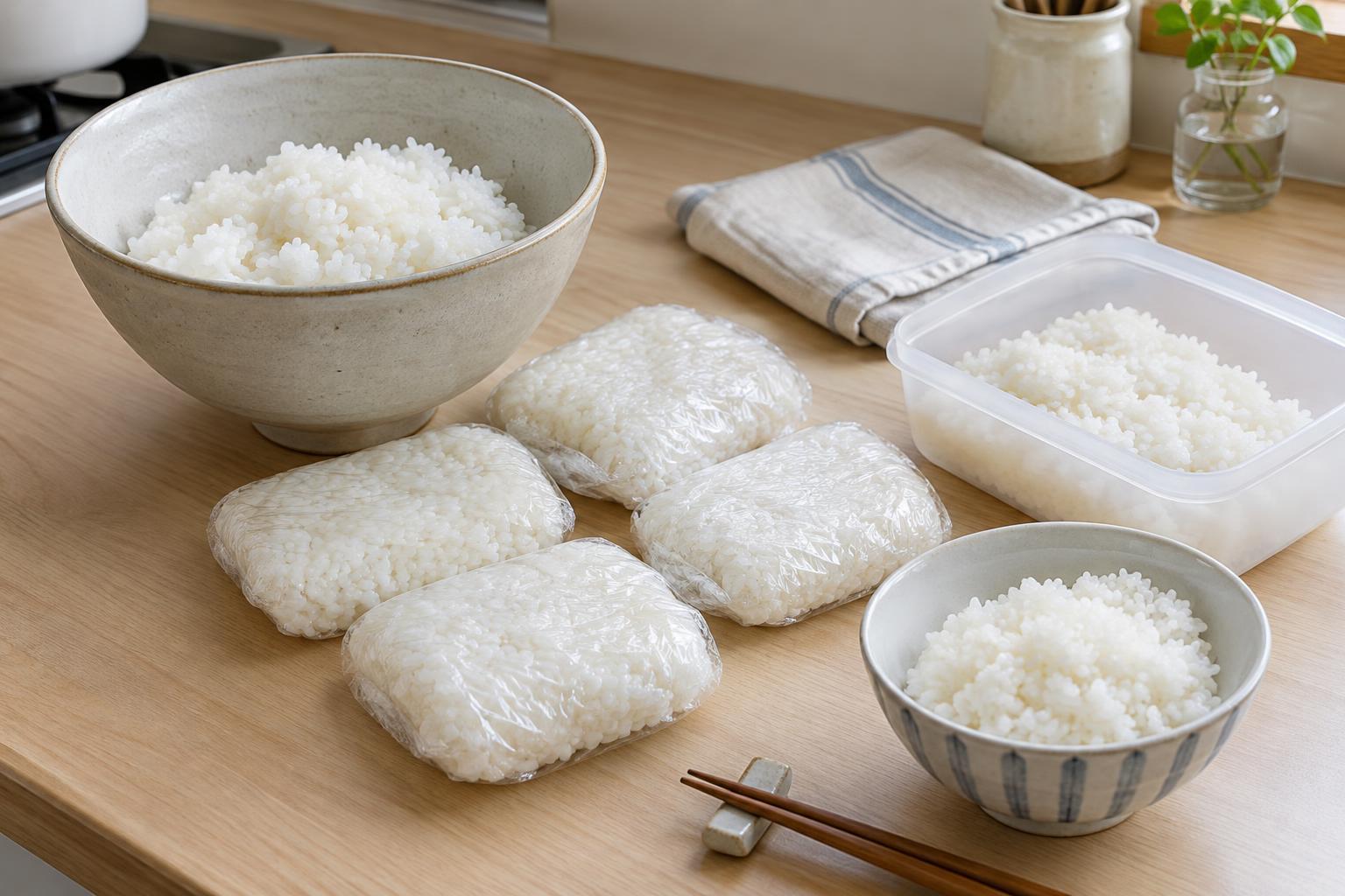 How to Portion, Freeze, and Reheat Cooked Japanese Rice